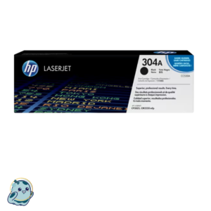 HP 304A Black Original LaserJet Toner Cartridge, CC530A