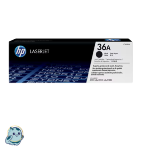 HP 36A Black Original LaserJet Toner Cartridge, CB436A