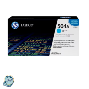 HP 504A Cyan Original LaserJet Toner Cartridge, CE251A