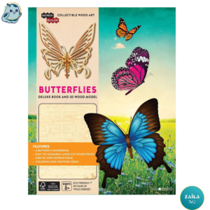IncrediBuilds: Butterflies Deluxe Book and Model Set