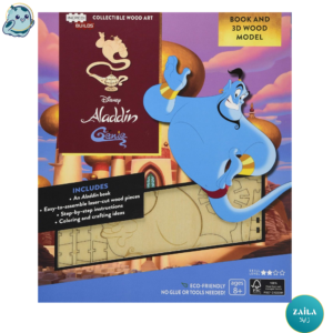 IncrediBuilds: Disney's Aladdin: Genie Book and 3D Wood Model